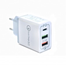 Зарядное устройство USB QC3.0 от электрической сети KS-is Qilli (KS-380)