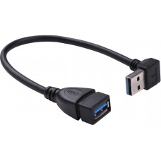 Купить кабель адаптер угловой USB 3.0 M-F KS-is (KS-401O) левый
