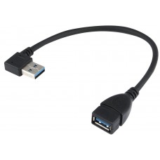 Купить кабель адаптер угловой USB 3.0 M-F KS-is (KS-402O) левый