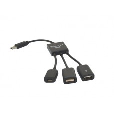 USB-C OTG адаптер-хаб KS-is (KS-319)