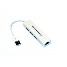 USB RJ45 LAN адаптер с USB хабом KS-is (KS-311)