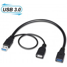 Кабель разветвитель USB 3.0 M-F KS-is (KS-404)