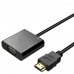 Купить переходник HDMI M в VGA F с аудио KS-is (KS-426)