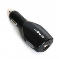 Зарядное устройство на два порта USB 2.4A от прикуривателя авто 12/24В KS-is Megcy (KS-144)