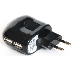 Зарядное устройство 2 порта USB от сети 220В KS-is KS-056